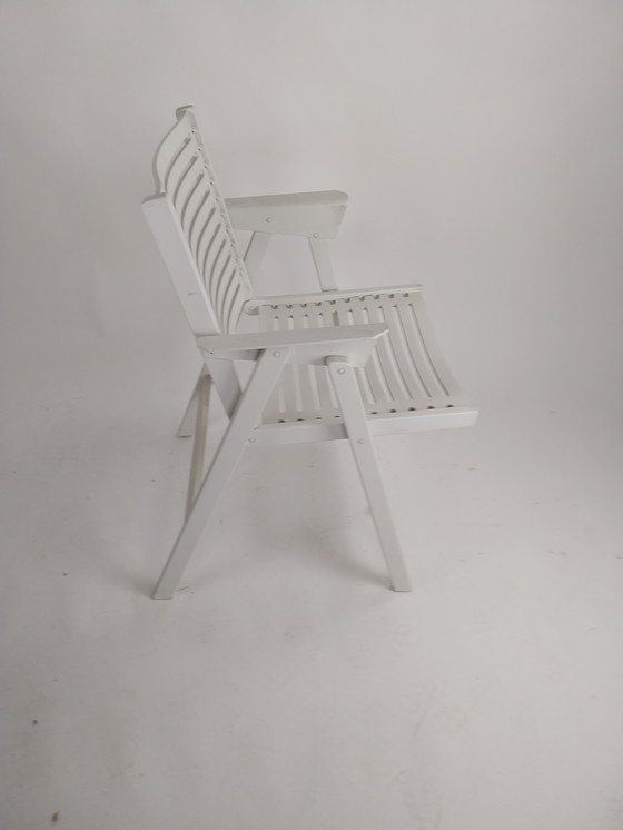 Image 1 of 4 sedie pieghevoli Niko Kralj REX. Di Stol.  Bianco originale.