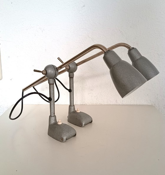 Image 1 of Pfaff dos lámparas de taller de los años 50