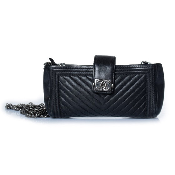 Chanel, custodia porta cellulare Le Boy con motivo a chevron – Borse a tracolla, Lambskin (photo 5 of 12)