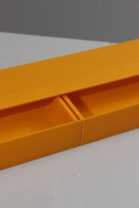 Image 1 of Grosfillex Wandregal aus ABS-Kunststoff mit Schubladen im Space-Age-Design der 1970er Jahre