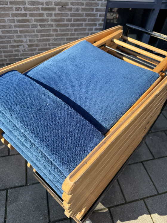 Image 1 of Lot de 16 chaises pliantes de luxe vintage des années 80