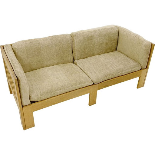 Mid Century Eichenholzsofa von Tage Poulsen, Dänemark 1960er Jahre
