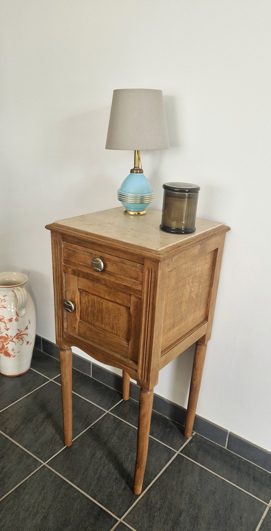 Image 1 of Louis XVI-stijl meubilair - massief eiken - jaren 1940