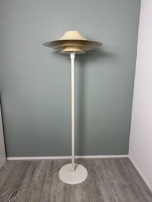 Vintage mid Century Deens design vloerlamp schalenlamp
