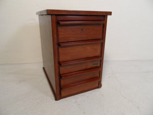 Vintage filing cabinet with drawers 1950s