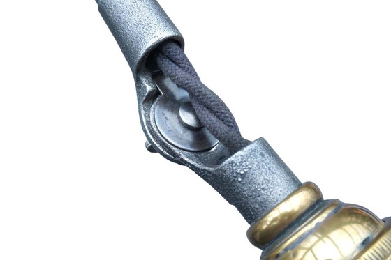 Image 1 of Lampada da lavoro industriale originale O.C. White USA, anni '20-'30, paralume con attacco Hubbell