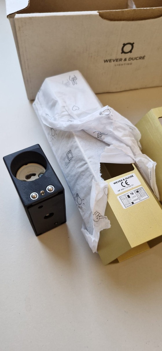 Image 1 of Wever & Ducré 1x lampada da parete Hexo mini 2.0 oro + 1x lampada da parete Hexo mini 1.0 oro