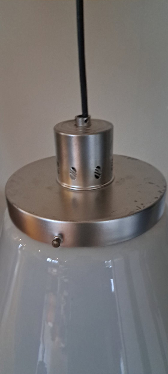 Image 1 of Vintage pendant lamp with opaline glass