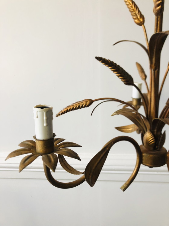 Image 1 of Florentine chandelier known as wheat ear by Hans Kögl