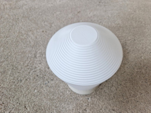 Vintage Philips Ceiling Lamp Opal Glass Ribbed