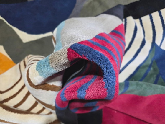 Handgeknüpfter Wollteppich – Komposition von Sonia Delaunay, 1955, Moderner Art-Deco-Stil (photo 10 of 10)