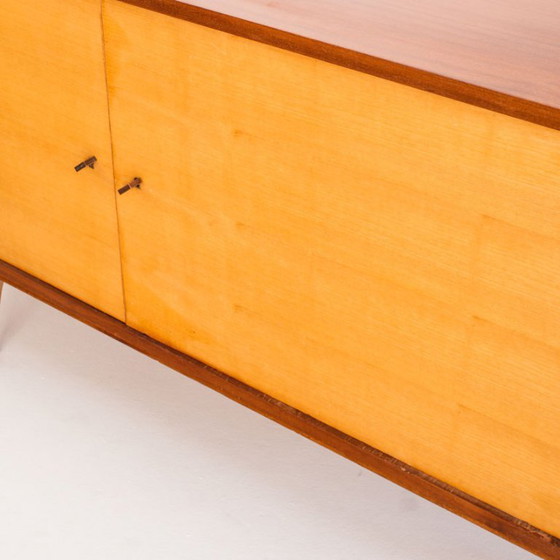 Buffet - Credenza vintage in due tonalità di legno - Francia, anni '60 – Credenze, Wood (photo 6 of 12)