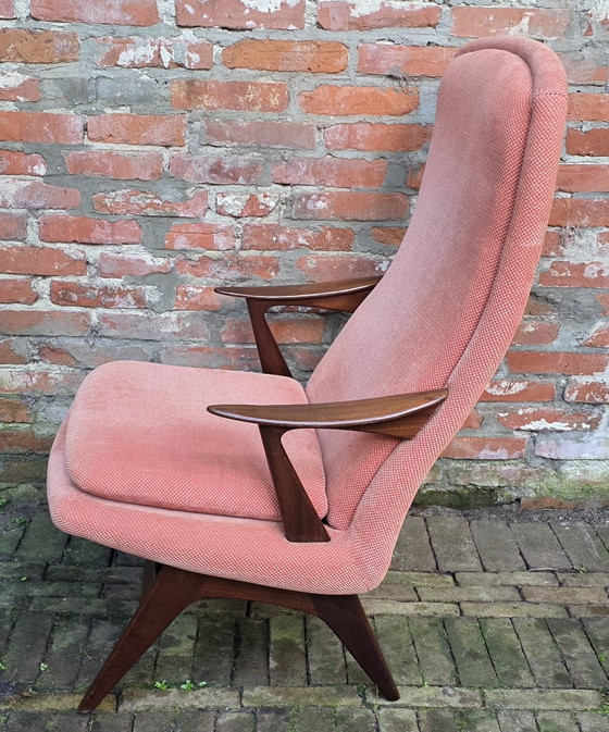 Poltrona di design vintage Karl Edvard Korseth, LK Hjelle, Poltrone, Legno, Altro, Marrone (foto 7 di 13)