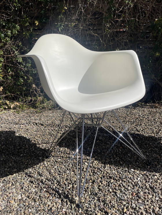 Image 1 of Eetkamerstoel DAR chroom onderstel cotone bianco