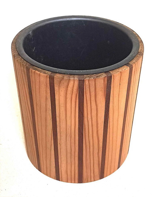 Cubitera o enfriador de botellas de madera escandinava Altura 22,5 cm