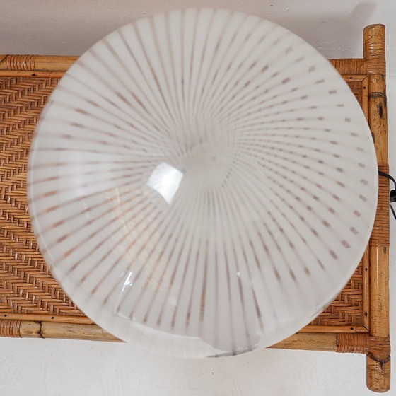 Image 1 of Tischleuchte der Serie Tessuti für Venini, Murano 1970er Jahre - Ø 40cm