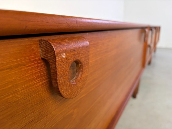Groot Mid-century teakhouten lowboard van RT Möbel, jaren 60 - Denemarken – Dressoirs (photo 7 of 12)