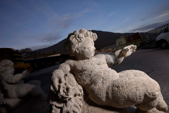 Late 19th Century Italian Carved Stone Putto – Sculpture, Vintage (photo 24 of 39)