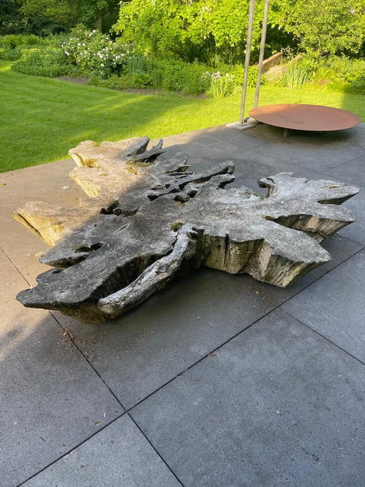 Prachtige Houten Buitentafel