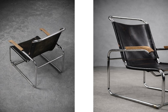 Image 1 of Vintage Bauhaus B35 armchair by Marcel Breuer for Thonet, 1930s