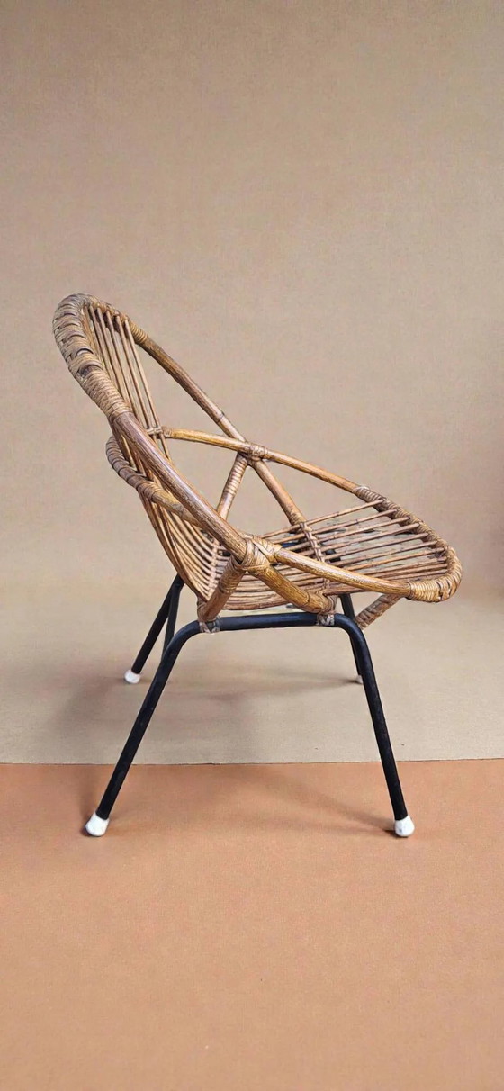 Rattan-Schalenstuhl – Gartenstühle, Wicker (photo 3 of 7)
