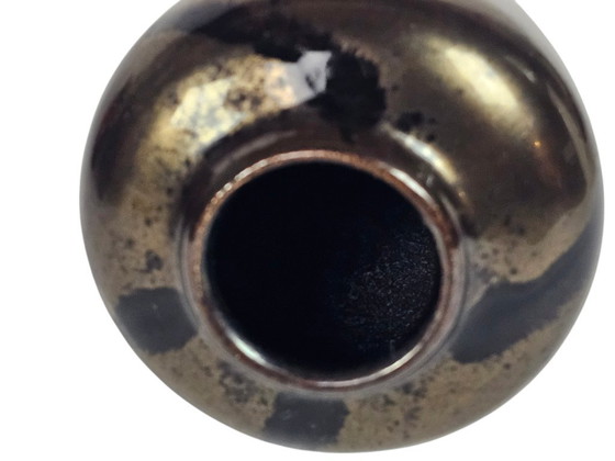 Image 1 of Scheurich - Model 650-18 - W-Germany - Brons Glazuur - Gestreept - 70's