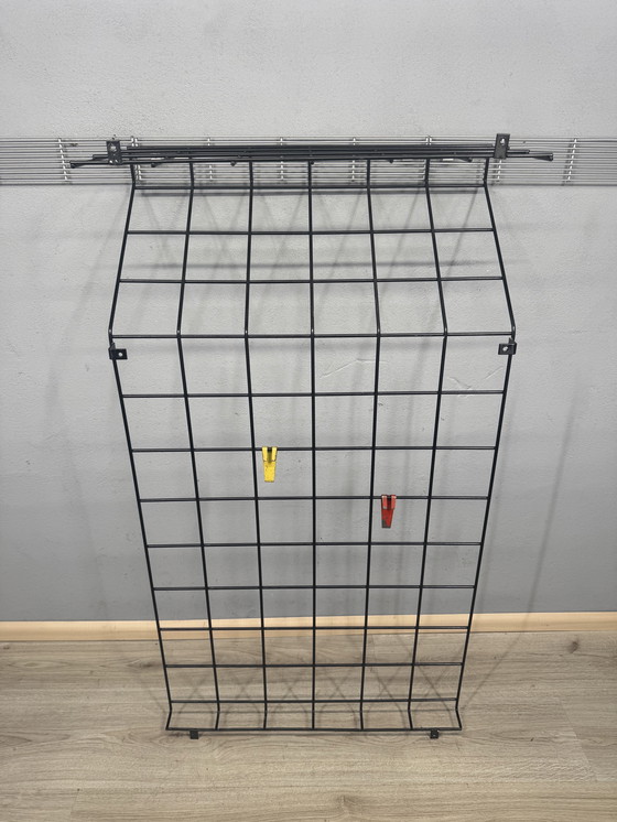 Image 1 of Vintage pilastro metalen wandkapstok met hoedenplank