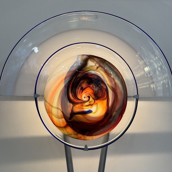 Sunset Murano Glass Table Lamp, Vintage Design, 1980s – vetri murano, Metal (photo 2 of 10)