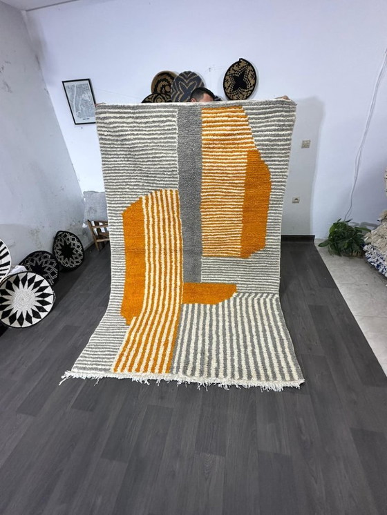 Image 1 of Tapis marocain artigianale en laine 300cmx150cm