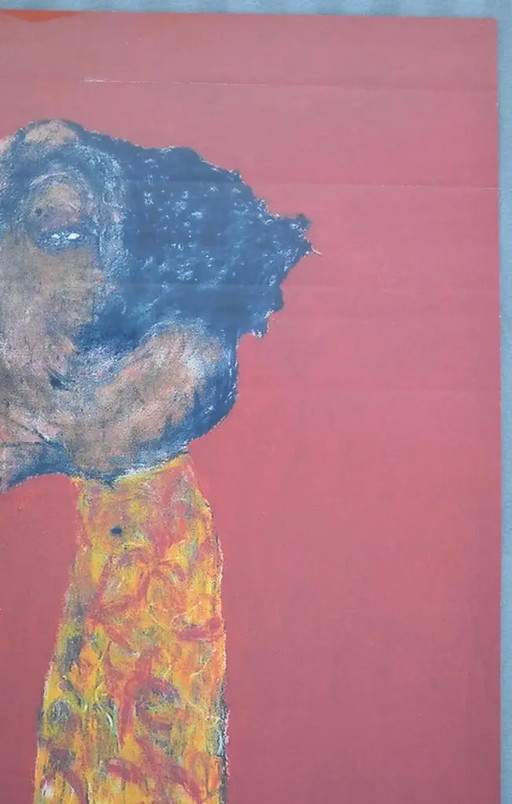 2002 Sabhan Adam Originele Parijs Galerie Commines Tentoonstellingsposter