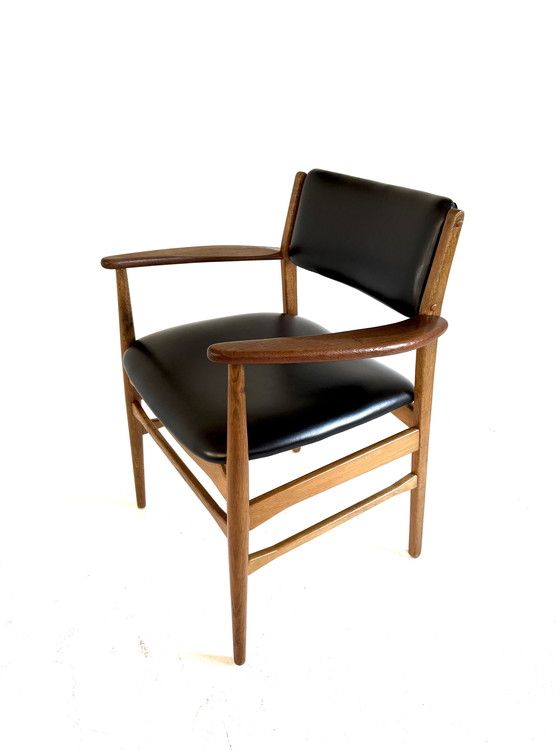 Image 1 of Ensemble de 6 chaises de salle à manger danoises vintage Mix & Match des années 60