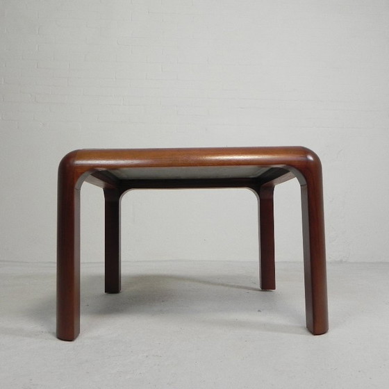 Image 1 of Table basse Ronald Schmitt 'Fossils' années 1980, 70 x 70 cm