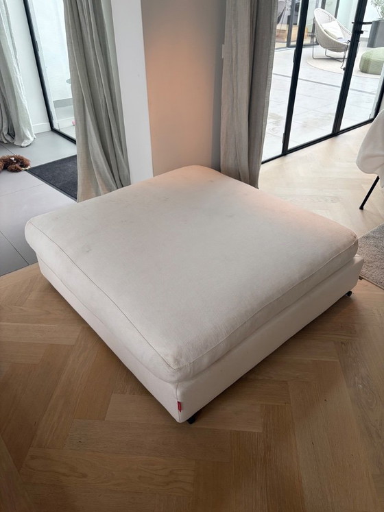 Flexform Groundpiece Poef 122 x122. Twee stuks. Prijs per stuk. – Modulaire banken, Cotton, Textile (photo 4 of 5)