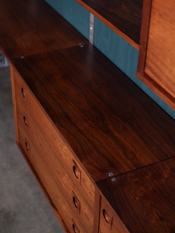 Image 1 of Albert Hansen rosewood chrome Danish wall system