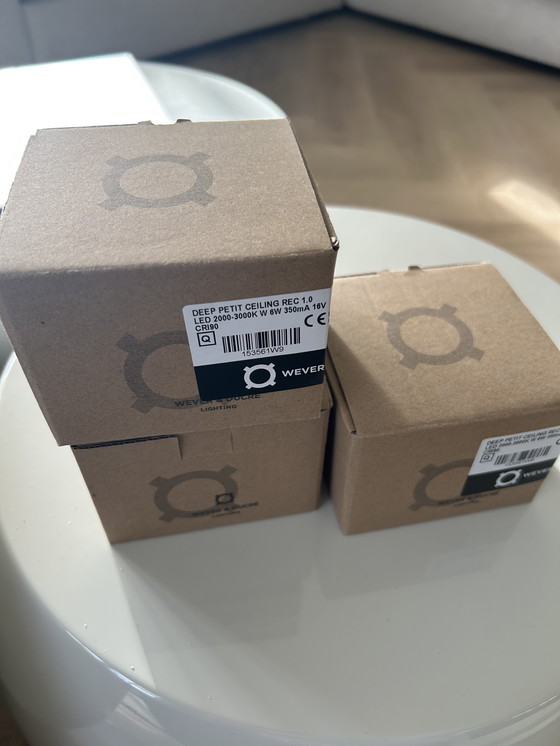 Image 1 of 3x nouveaux spots encastrés Wever & Ducré, type Deep Petit 1.0