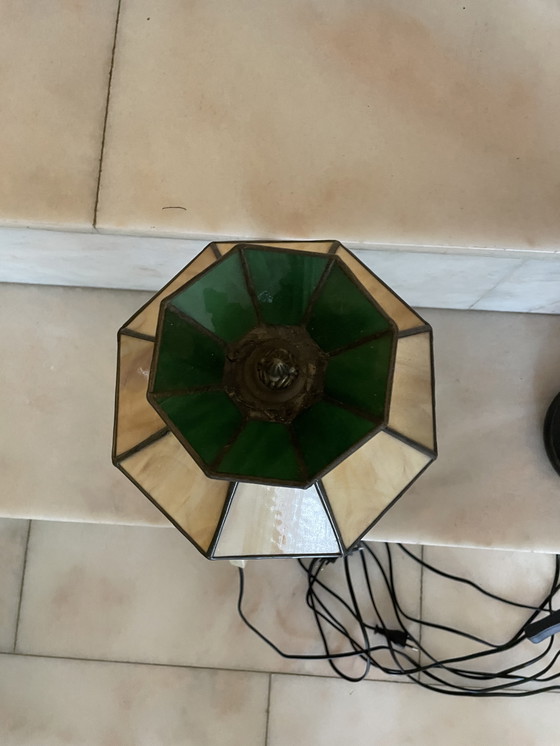 Image 1 of Tiffany-Glas in Goldlampen