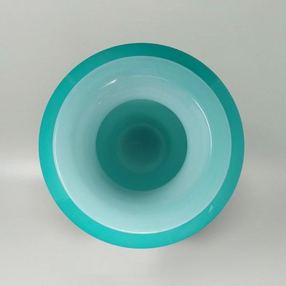 1970s Exquisite Murano Glass Aquamarine Vase by Ca' dei Vetrai – Ca dei Vetrai (photo 5 of 7)