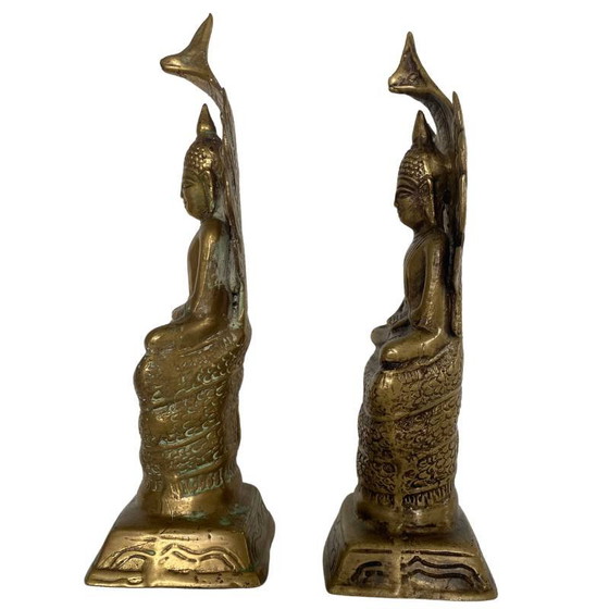 Set Naga Buddha en latón – Sudeste Asiático (lote 181) – Esculturas, Brass (photo 6 of 8)