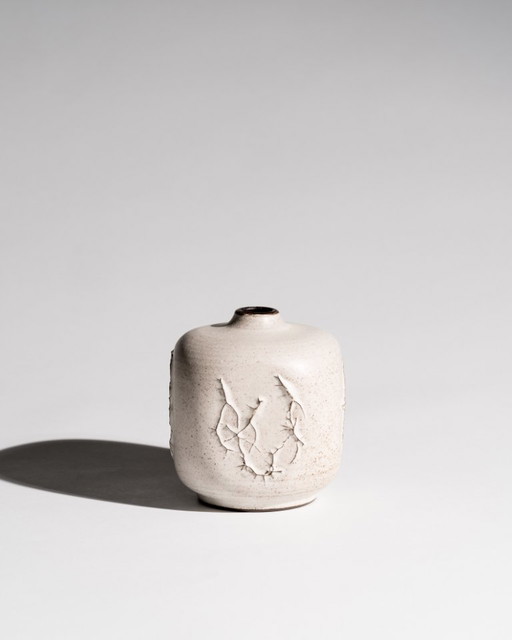 Heiner Hans Körting Studio Jarrón escultórico de cerámica Dornburg Alemania 1970 RDA