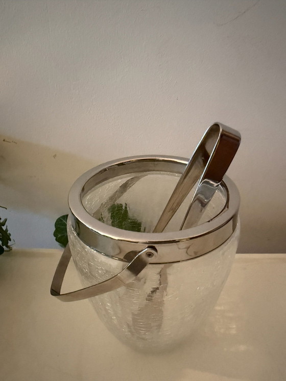 WMF Barware ice bucket with tongs, Table accessories, Glass, Metal, Transparent (photo 4 of 6)