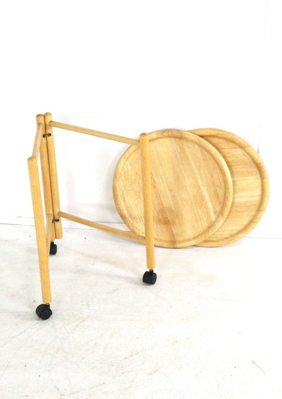 Image 1 of Trolley met losse dienbladen attr. Jens Quistgaard vintage