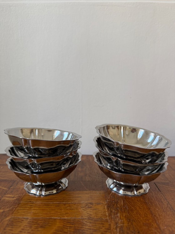 Image 1 of Set of 6 stainless steel bowls