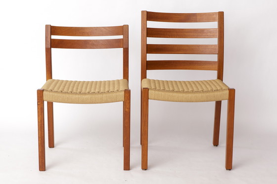 Image 1 of 1 di 2 Sedia Niels O. Møller Modello 408 Teak Sedia da pranzo danese d'epoca di metà secolo