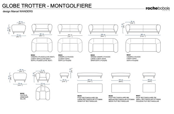 Image 1 of Roche Bobois Montgolfiere Ottoman | Marcel Wanders × Kenzo Takada | 2021