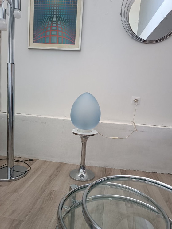 Lámpara Siba modelo Egg 5178, década de 1980 – Lámparas de mesa, Glass (photo 4 of 7)