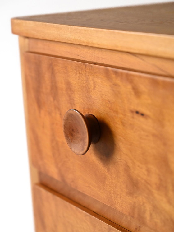 Image 1 of 1950s Scandinavian vintage oak chest of drawers