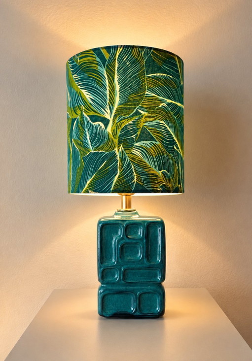 Oost-Duitse designlamp uit het midden van de 20e eeuw, gemaakt van een vaas door VEB Strehla.