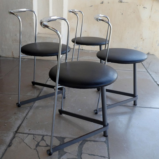 Sedie Vintage, 1980, Set di 4 – Sedie da pranzo (photo 10 of 10)