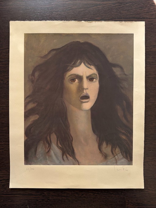 Zeldzame, handgesigneerde zeefdruk van Leonor Fini – kunst, Paper