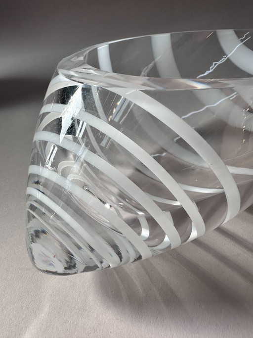 Murano design bowl / shell shape – spiral – V. Nason & C. Italy